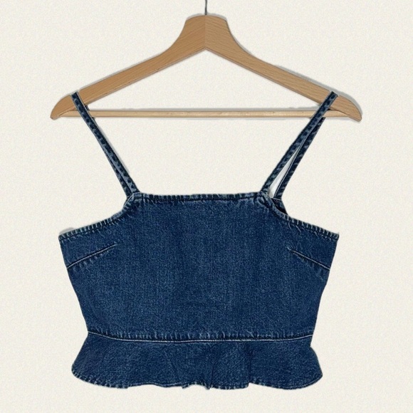 UO Denim Peplum Tank Top - Picture 6 of 8